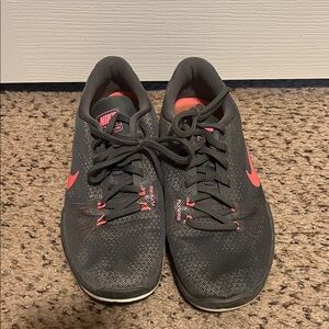 Nike Charcoal and Hot Pink Athletic Shoes- Flywire